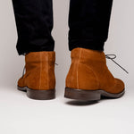 Zelli Marco Italian Suede Chukka Boots Tobacco (46-592-TOB)
