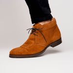 Zelli Marco Italian Suede Chukka Boots Tobacco (46-592-TOB)