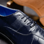 Belvedere Mare Ostrich/Eel Shoes Navy (2P7)
