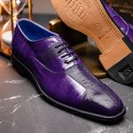 Belvedere Mare Ostrich/Eel Shoes Purple (2P7)