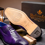 Belvedere Mare Ostrich/Eel Shoes Purple (2P7)