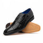 Belvedere Mare Ostrich/Eel Shoes Black (2P7)