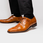 Belvedere Mare Ostrich/Eel Shoes Camel (2P7)