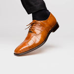 Belvedere Mare Ostrich/Eel Shoes Camel (2P7)