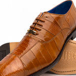 Belvedere Mare Ostrich/Eel Shoes Camel (2P7)