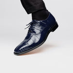 Belvedere Mare Ostrich/Eel Shoes Navy (2P7)
