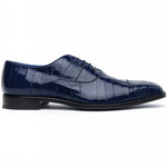 Belvedere Mare Ostrich/Eel Shoes Navy