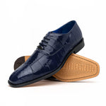 Belvedere Mare Ostrich/Eel Shoes Navy (2P7)