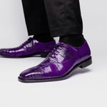 Belvedere Mare Ostrich/Eel Shoes Purple (2P7)