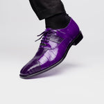 Belvedere Mare Ostrich/Eel Shoes Purple (2P7)