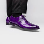 Belvedere Mare Ostrich/Eel Shoes Purple (2P7)