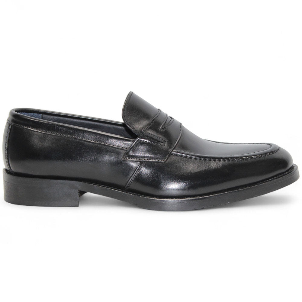 Firmani Mark Genuine Leather Loafers Black