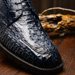 Marco Di Milano Martinelli Caiman Crocodile Chukka Boots Navy