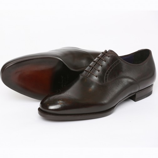 Massimiliano Stanco Goodyear Welted Oxfords Café