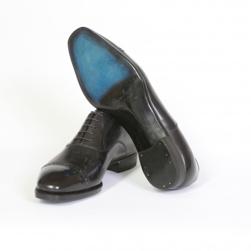 Massimiliano Stanco Goodyear Welted Oxfords Navy / Black