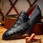 Marco Di Milano Matteo Alligator Penny Loafer Black