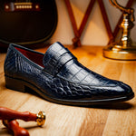 Marco Di Milano Matteo Alligator Penny Loafer Navy