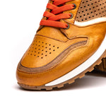 Zelli Matteo Calfskin / Perforated Suede Sneakers Mustard (65-224-MUS)