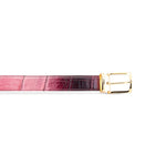 Mauri 0100 35 Alligator Belt Multi Ruby Red