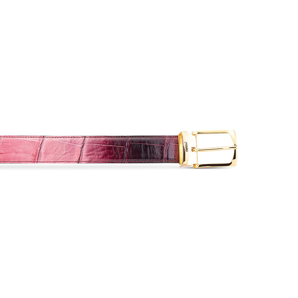 Mauri 0100 35 Alligator Belt Multi Ruby Red