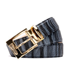 Mauri 0100/35 Balera fabric Belt Light Grey/ Med Grey/ Black