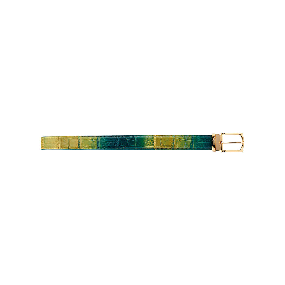 Mauri 0100/35 Body Alligator Belt Multi Green