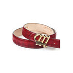 Mauri 0100-35 Body Alligator Belt Red