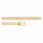 Mauri 0100 35 Body Alligator / Calfskin Belt Cream
