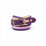 Mauri 0100 35 Body Alligator / Calfskin Belt Purple / Amethist