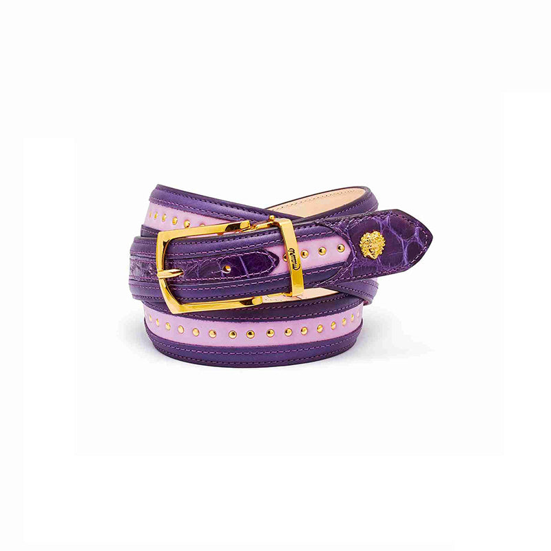 Mauri 0100 35 Body Alligator / Calfskin Belt Purple / Amethist