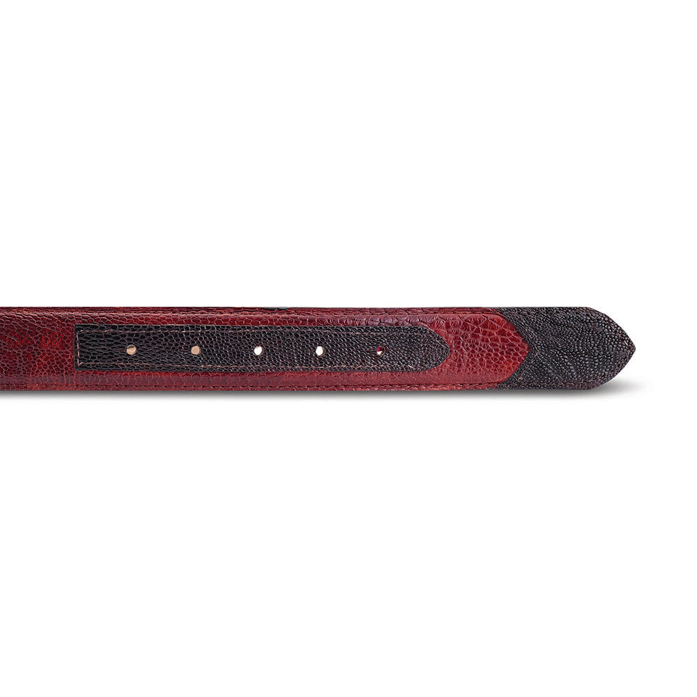 Mauri 0100 35 Ostrich Leg Belt Gold