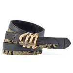 Mauri 0102/35 Croc / Didier Fabric & Time Belt Black / Gold