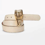 Mauri 100-35 Alligator Belt Cream
