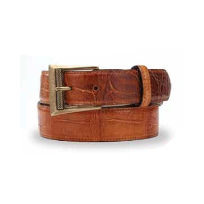 Mauri 100-35 Alligator Belt Brandy