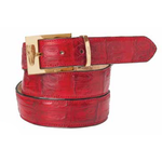 Mauri 100-35 Baby Crocodile Belt Red