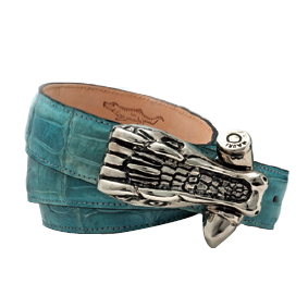 Mauri 100-35 Baby Crocodile Belt Seawater