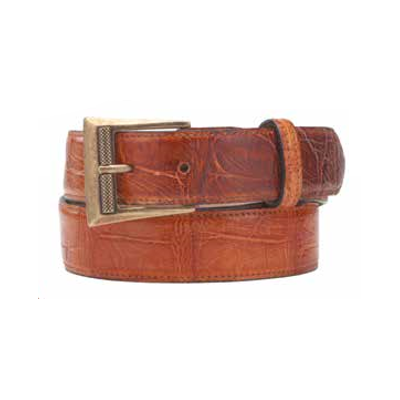 Mauri 100-35 Body Alligator Belt Cognac