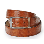 Mauri 100-35 Hornback Crocodile Belt Cognac