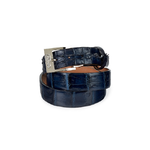 Mauri 100-35 Hornback & Baby Crococile Crocodile Belt Wonder Blue