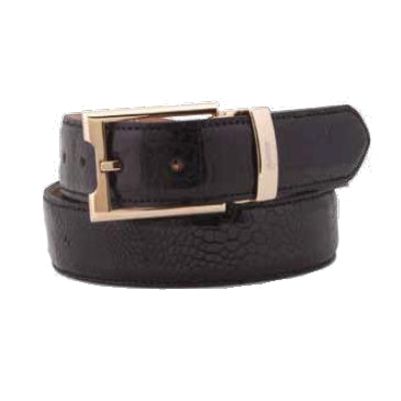 Mauri 100-35 Ostrich Leg Belt Black