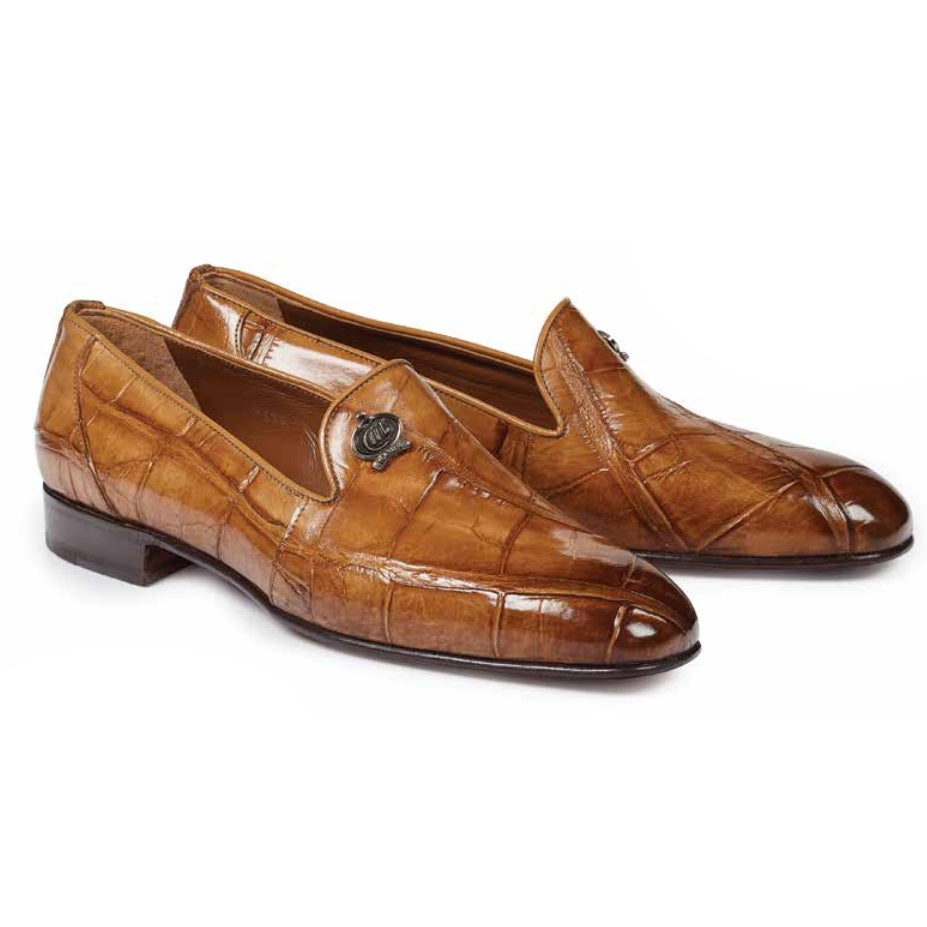 Mauri 1017 S Ghiberti Alligator Loafers Brandy