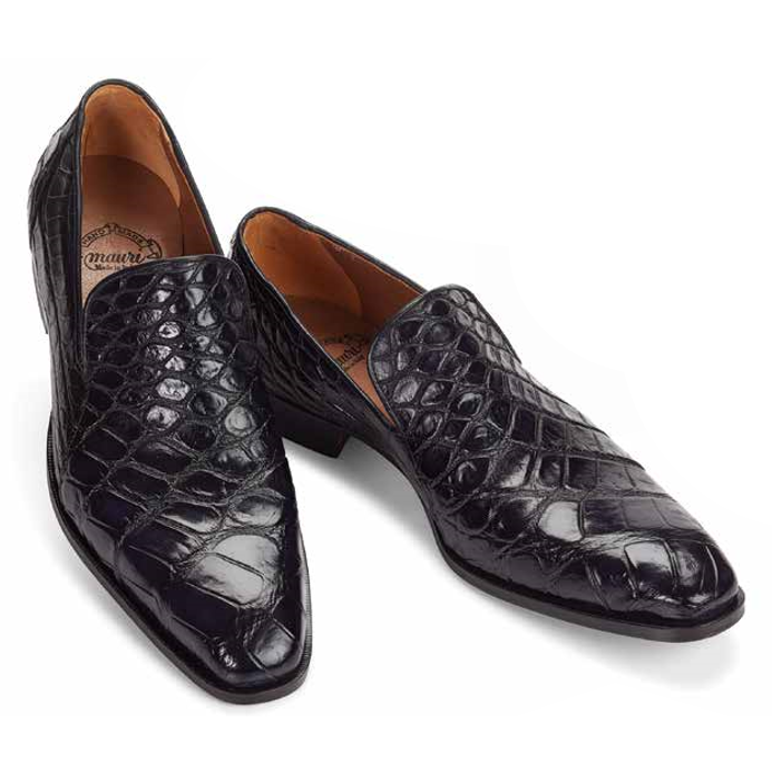 Mauri 1044 Adda Alligator Loafers Black