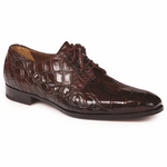 Mauri 1059 Palladio Alligator Derby Shoes Ruby Red (Special Order)