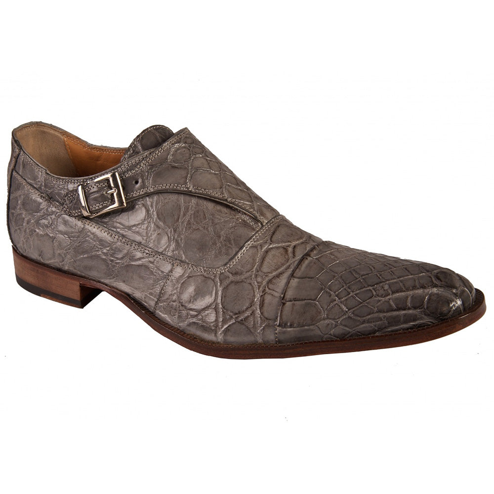 Mauri 1069/3 Body Alligator Shoes Light Grey