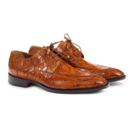 Mauri 1081 Alligator Apron Toe Shoes Cognac