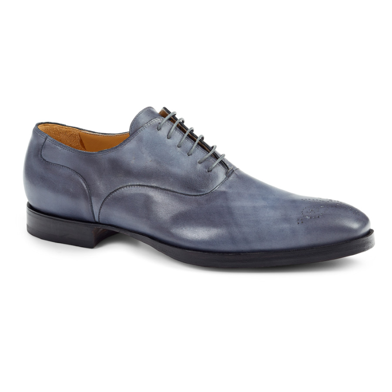 Mauri 1086 Medallion Toe Oxfords Gray