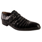 Mauri 1172 Genuine Baby Crocodile Shoes Black
