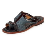 Mauri 1222 Cuba Horse Hair & Snakeskin Sandals Barracuda / Bordeaux