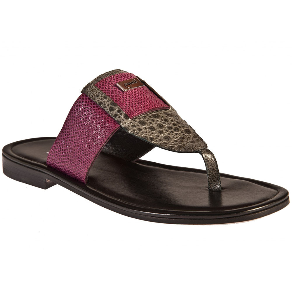 Mauri 1477/1 Frog / Embossed Karung Sandals Grey