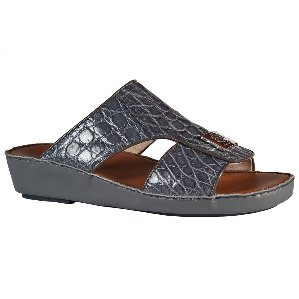 Mauri 1850/3 Croco Flanks Sandals Medium Grey